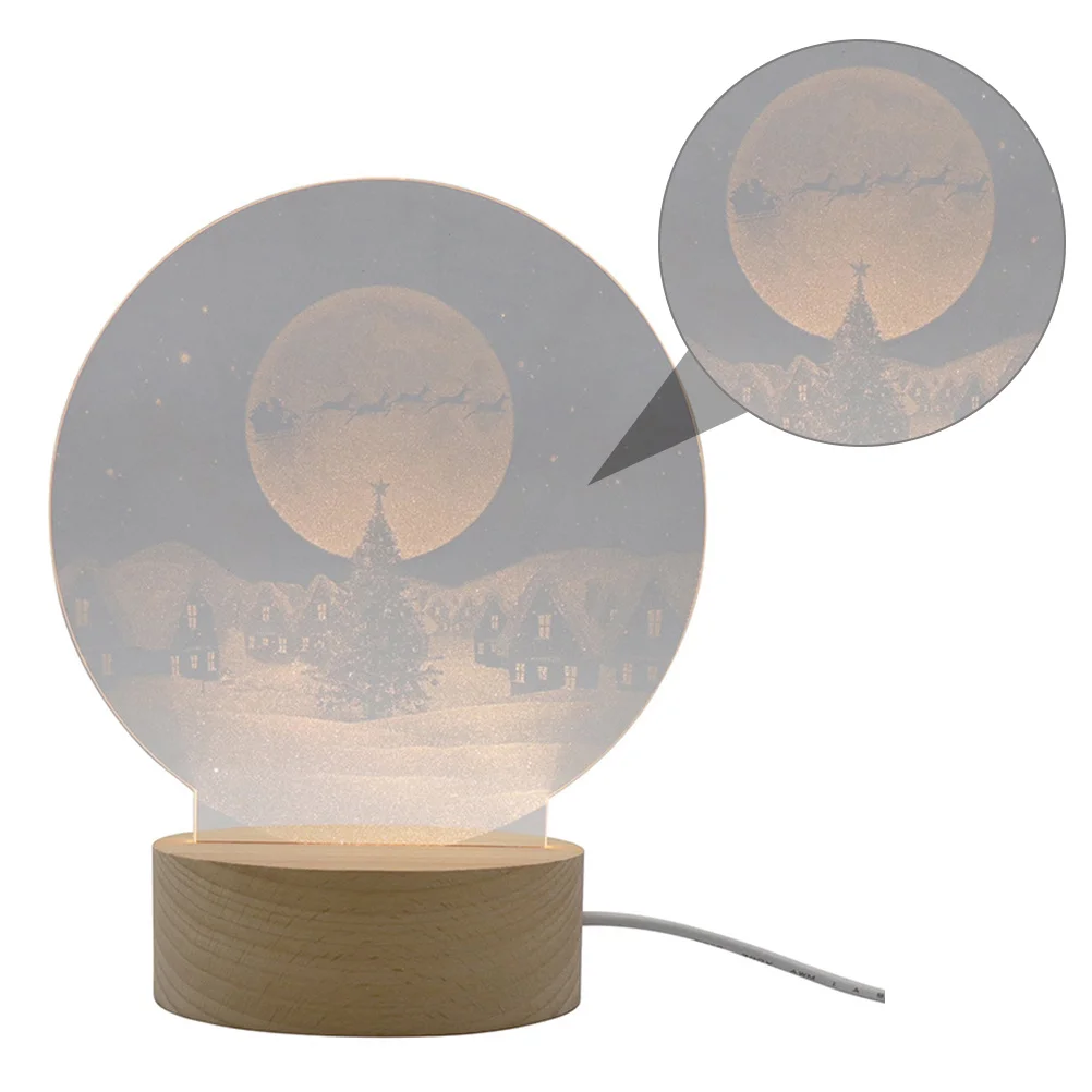 

1Pcs Christmas Santa Night Light LED Lamp Xmas Style Decorative Desktop Ornament Christmas Night Light Lamp Ornament