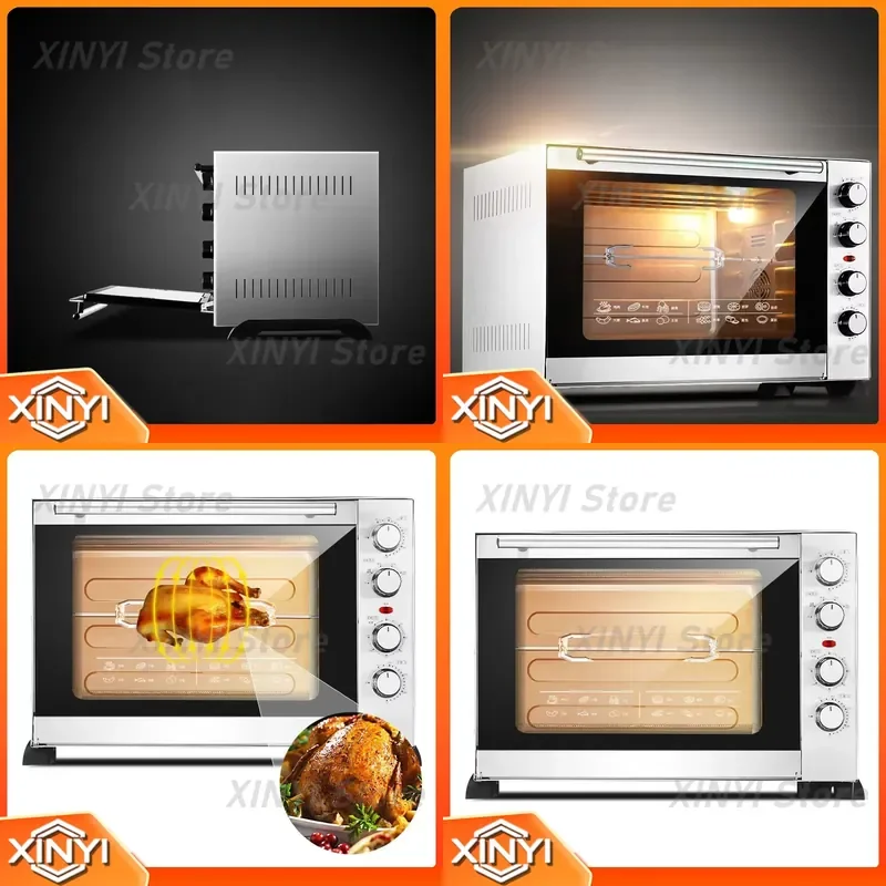 for Household Electric Oven for Commercial Use Large Capacity Hot Air Convection Oven Baking Cake Bread Pizza Oven