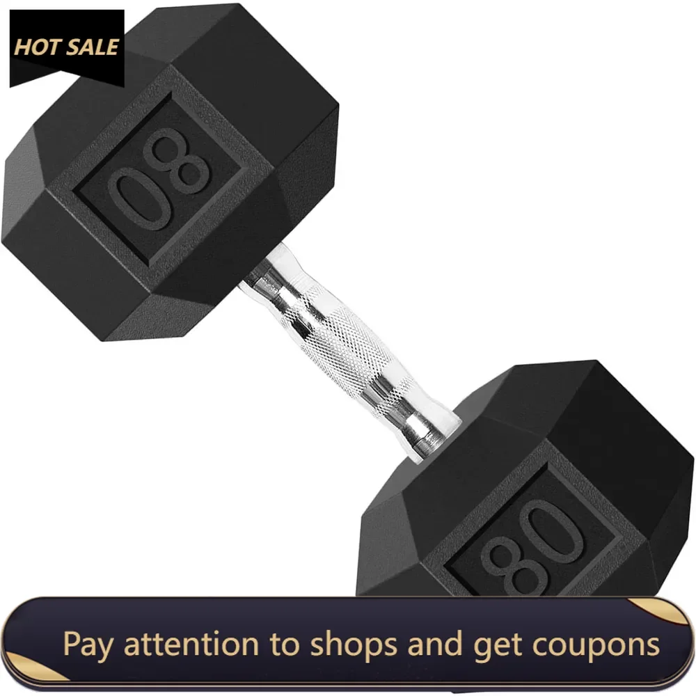 

Rubber Grip Encased Dumbbell Cast Iron Weight with Anti-Slip Handle Dumbbell -Strength Training Equipment Freight free