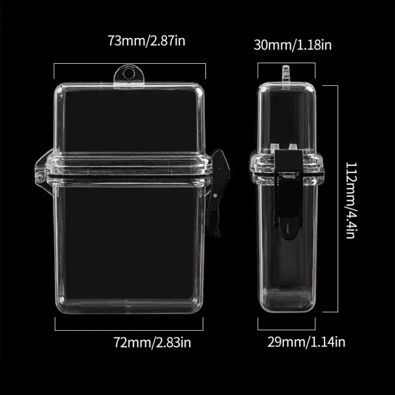 Plastic Korean Photo Card Holder Transparent Idol Photocard Protective Storage Box Small Card Collection Organizer Case