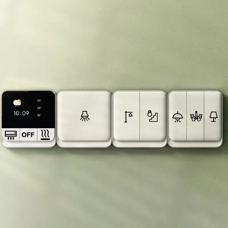1PCS Clear Transparent Light Switchs Label Sticker Waterproof Switchs Panel Labels For Home Office Bedroom Kitchen
