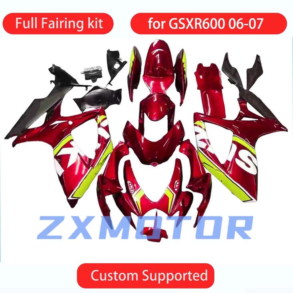 

Комплект литьевых обтекателей GSXR 600 750 2006 2007, полный пластиковый комплект кузова, обтекатели для GSXR600 GSXR750 06 07