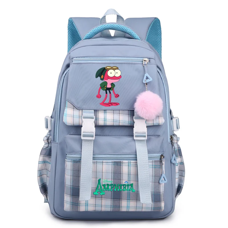 Disney Amphibia Backpack Boys Girls Student Schoolbag Children Teenager Large capacity Knapsack Travel Rucksack