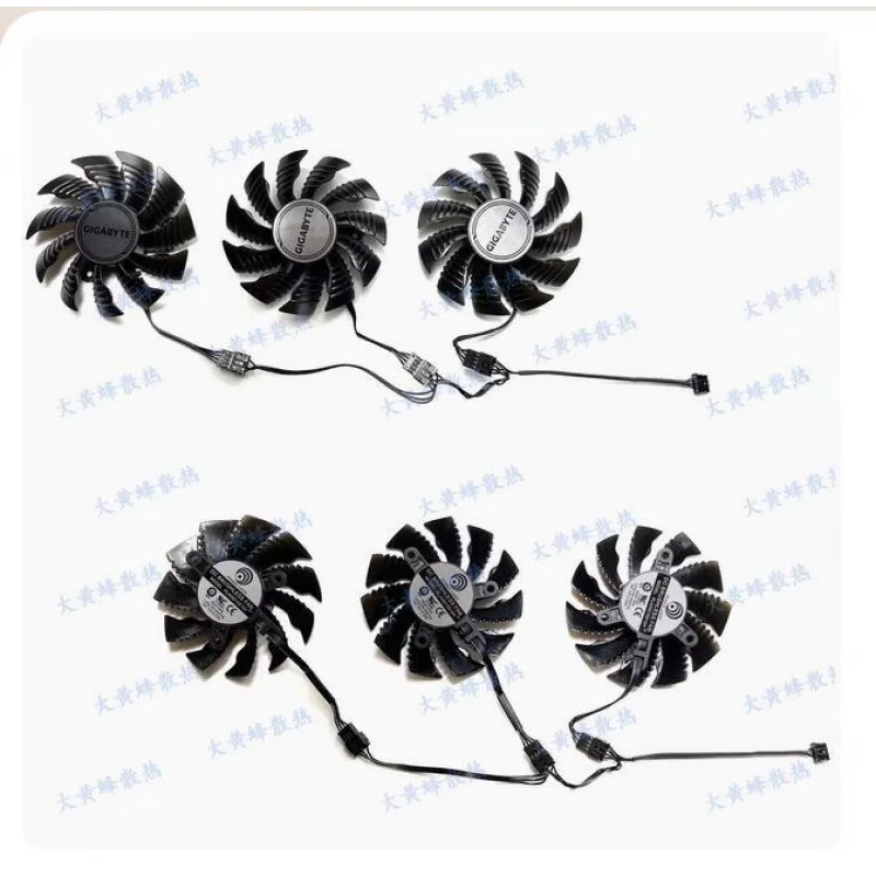 Graphics Card Fan PLA09215S12H For GIGABYTE RTX3070 LHR 8GB GAMING Magic Eagle =