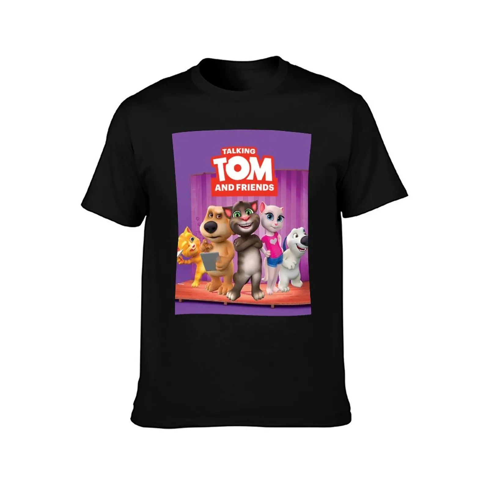 Sixtom the My Talking and friends Tom 2 2021 تي شيرت رجل تي شيرت جرافيك رجل جرافيك تي شيرت تي شيرت