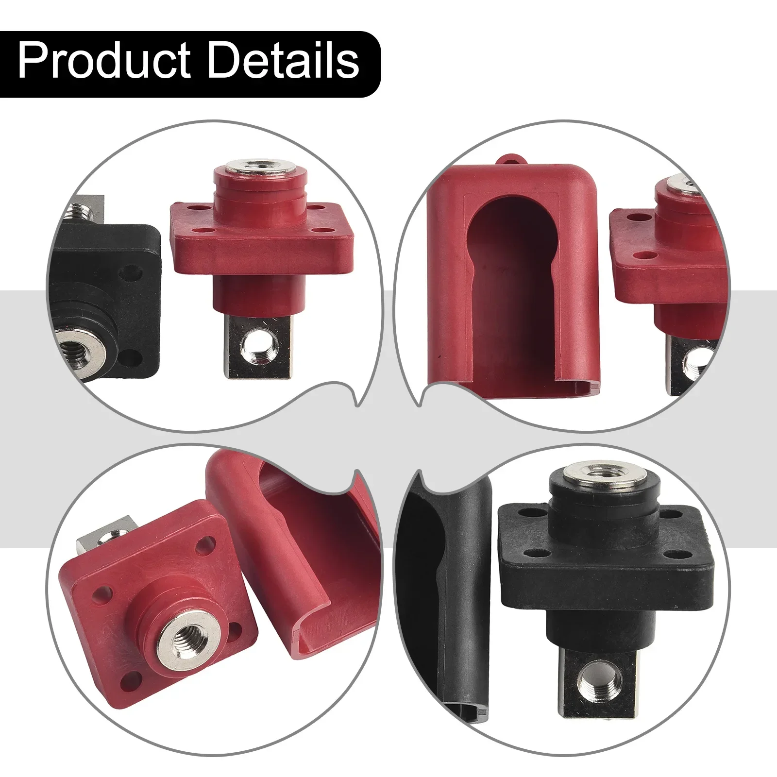 

All Copper Lithium Battery Connector 2PCS 120A Terminal Post Energy Storage Terminal High Current Capacity Improve Battery Usage