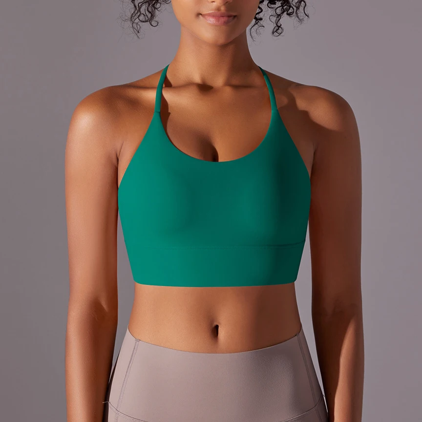 Sutiã esportivo com almofada fixa para mulheres, cueca push up, tops de ioga, sutiãs de atividades, colete running, desgaste da ginástica, fitness, fixo