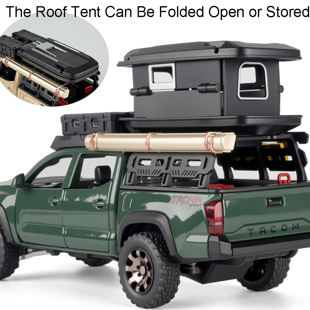 1:32 タコマ ディフェンダー バン オフロード車両モデル おもちゃ メタルダイキャスト サウンドライト ドア開閉 プルバックモデル 子供用装飾品