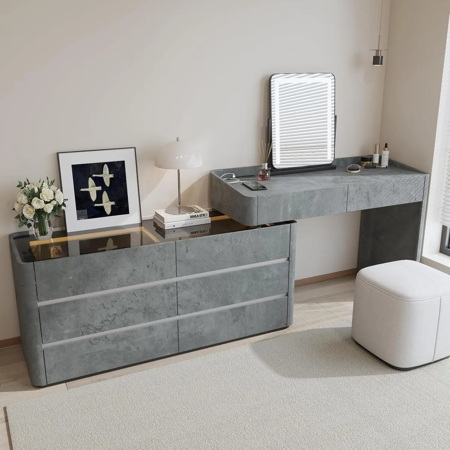 

PVC Industrial Style Cement Stickers Self-adhesive Waterproof Ceramic Tile Sticker Used for Commercial Hotel Decor Floor Sticker