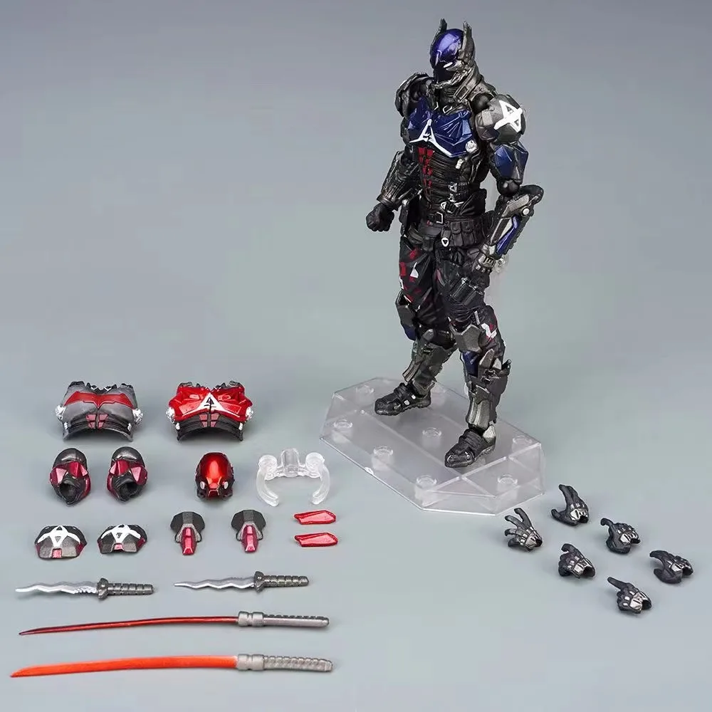 Anime modelo batman arkham assimilo cavaleiro blindado figura de ação articulada em movimento oceano salão montanha boca estilo 024 brinquedo colecionável