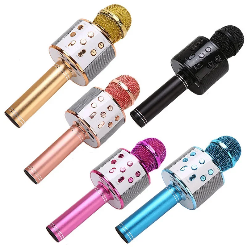 

Bluetooth Karaoke Microphone Wireless Microphone Professiona Speaker Handheld Microfone Player Singing Recorder Micphone