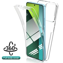 360° Full Body Cover Case For Xiaomi Redmi Note 13 12 12S 11 11S Pro Plus 13C 12C Clear Hybrid Hard Screen Protection Soft Shell