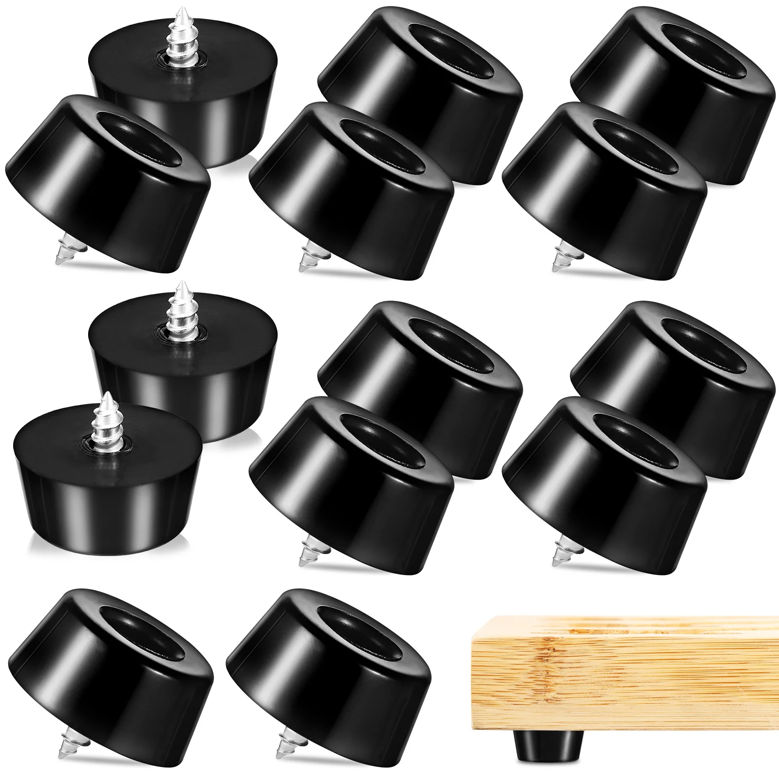 Rubber Feet Screw Kit Cabinet Bumpers Cutting Board Furniture Non Pads with Fastener Tools Stable