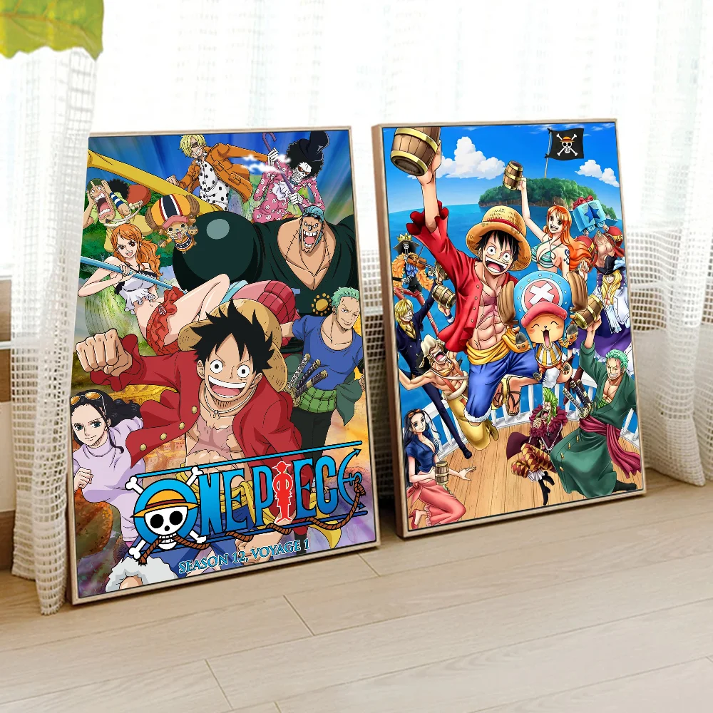 1PC Anime O-One P-Piece L-Luffy Poster Paper Print Home Living Room Bedroom Entrance Bar Restaurant Cafe Art Painting Decoration