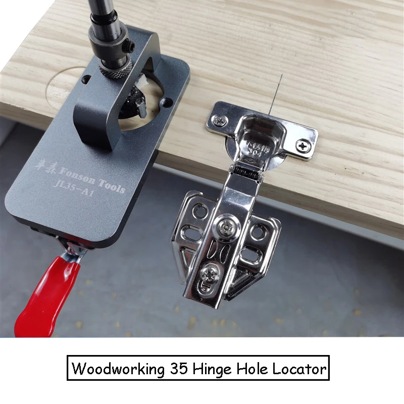 35mm Cabinet Hinge Jig Drilling Set Guide Locator Device Fixture Door Concealed Installation Household Tools Woodworking