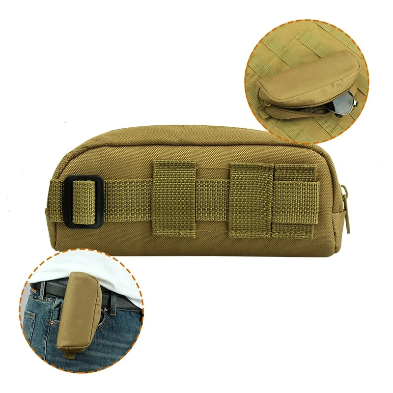 

Outdoor Tactical Cycling Sunglasses Case Molle Sun Sunglasses Bag Camouflage Glasses Pouch EDC Molle Purse Camping Hunting Bag