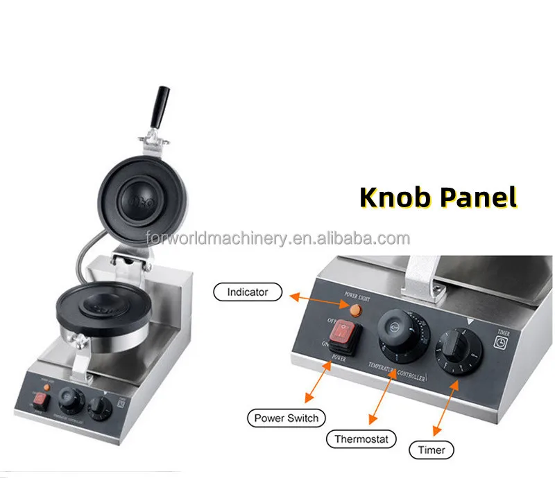 110mm/120mm/160mm UFO Burger Machine Mini Pancake Machine UFO Cream Burger Maker with Rotating Edge Sealing and Toast