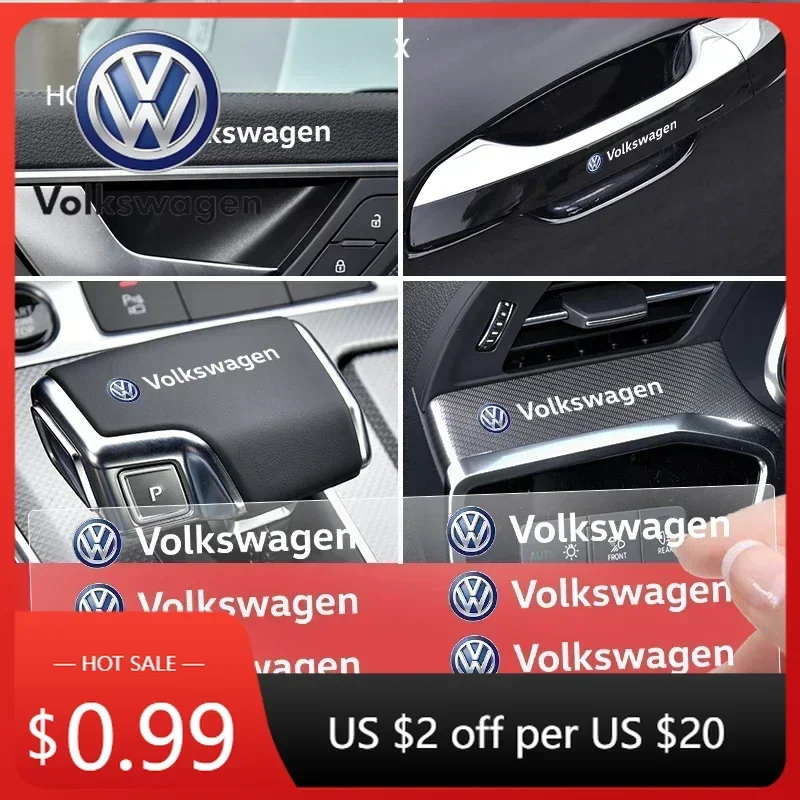 

For VOLKSWAGEN VW New Jetta VW For Volkswagen Car Interior Random Stickers Car Goods Car Steering Wheel Decal For Volkswagen VW