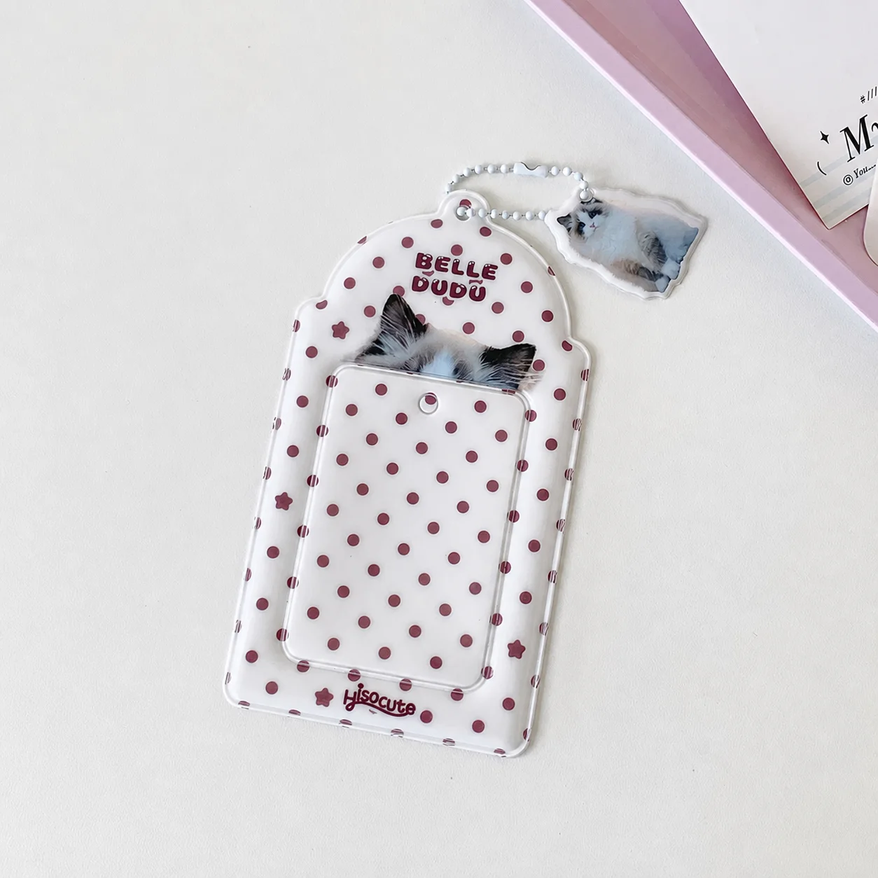 Pvc Card Holder Decorative Decorative Hanging Pendant Card Display Holder Pvc Animal Pattern Card Holder For Tote Bag Pendant