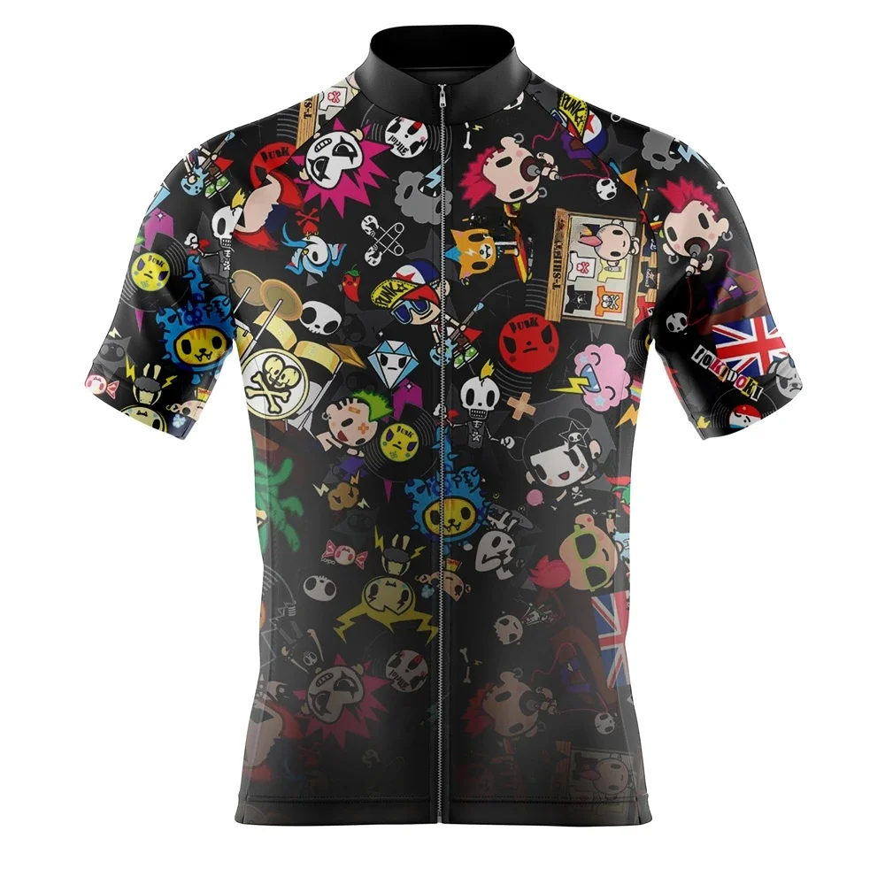 قمصان صيفية للرجال بأكمام قصيرة لركوب الدراجات سريعة الجفاف وقابلة للتنفس وخفيفة الوزن ملابس فريق الاحترافي #2