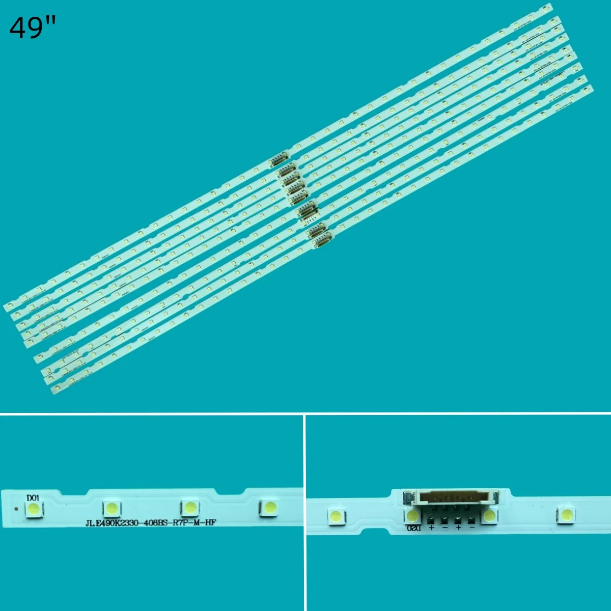 

10 шт. светодиодных лент для UN49NU7300K UE49NU7379 UN49NU7100 UE49NU7172U UE49NU7670U UE49NU7140U UE49NU7100U UE49NU7379U BN96-45953B