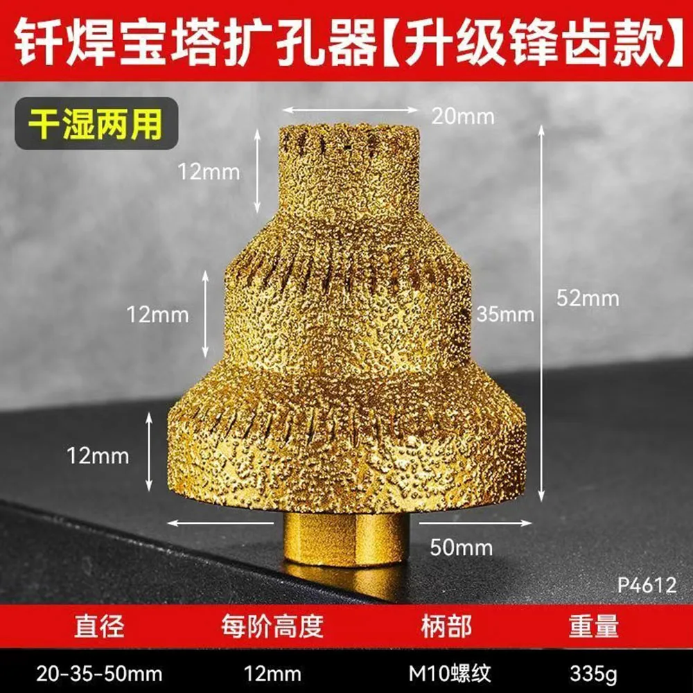M10 Diamant Afschuining Frezen Gatenzaag Frezen Tegelsnijder Marmer Beton Ruimer Metselwerk Boren Kronen Bouwgereedschap