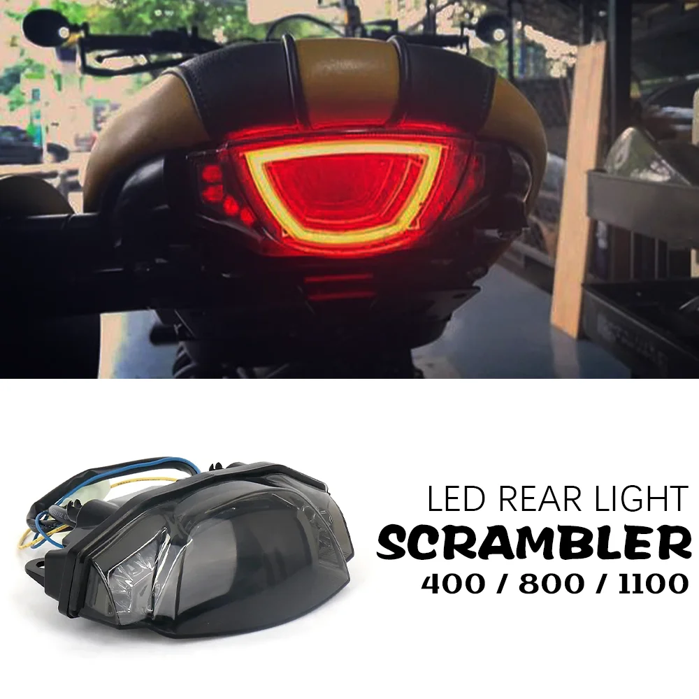 

LED Rear Light for DUCATI Scrambler 1100 Scrambler800 Accessories Scrambler400 Turn Signal Lamp Scrambler 400 / 800 / 1100 Parts