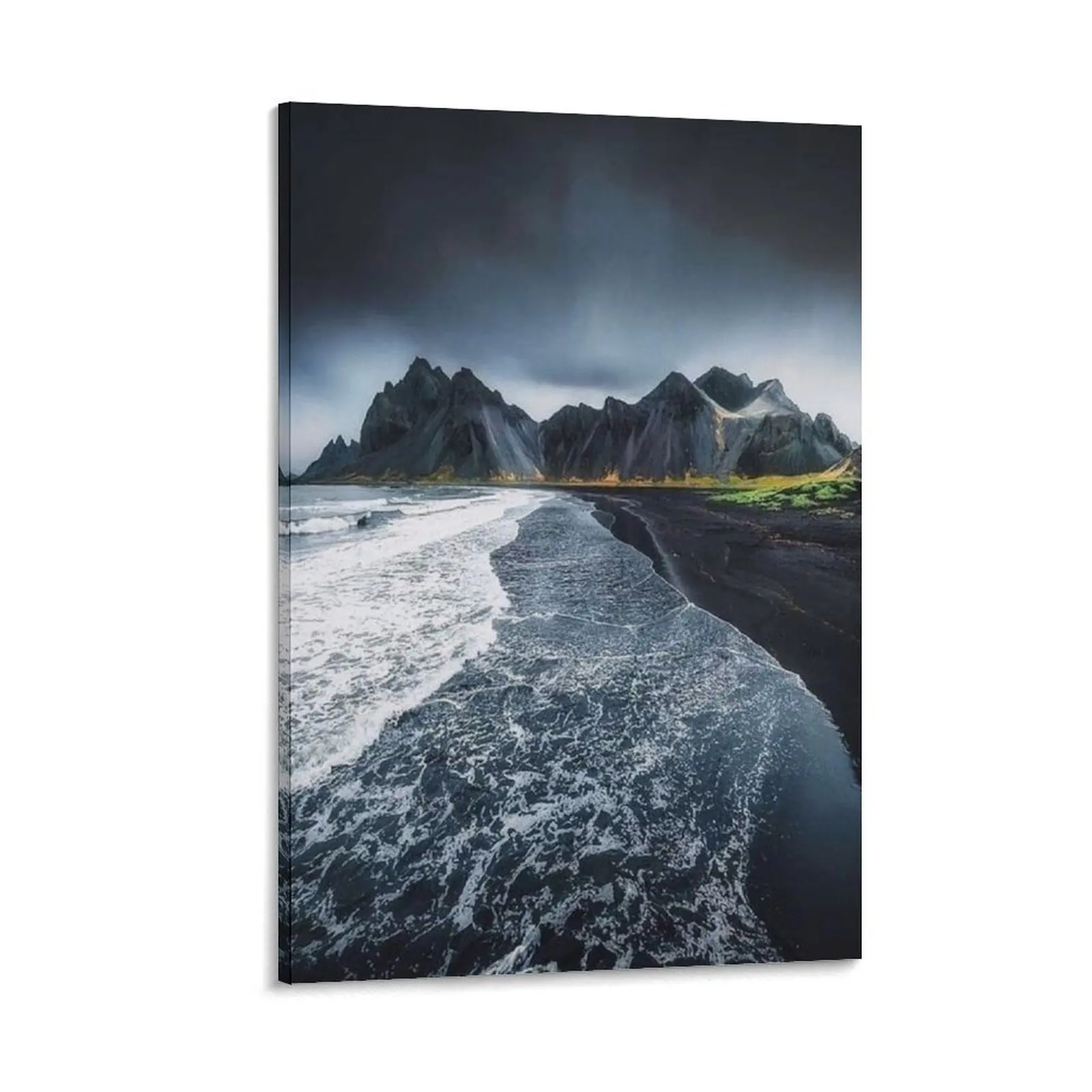 Vik Reynisfjara Black Sand Beach, Travel Iceland Canvas Painting luxury home decor