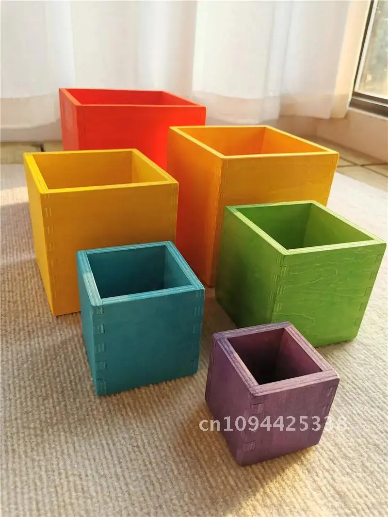 High Quality Wooden Toys Lime Wood Rainbow Arch Stacking Blocks Building Semi Color Sorting Peg Dolls Balls Slat for Kids Play