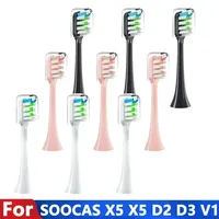 9PCS Replacement Brush Heads For Xiaomi SOOCAS V1 V2 X3 X3U X5 D2 D3 SOOCARE Sonic Electric Toothbrush Head Soft Bristle