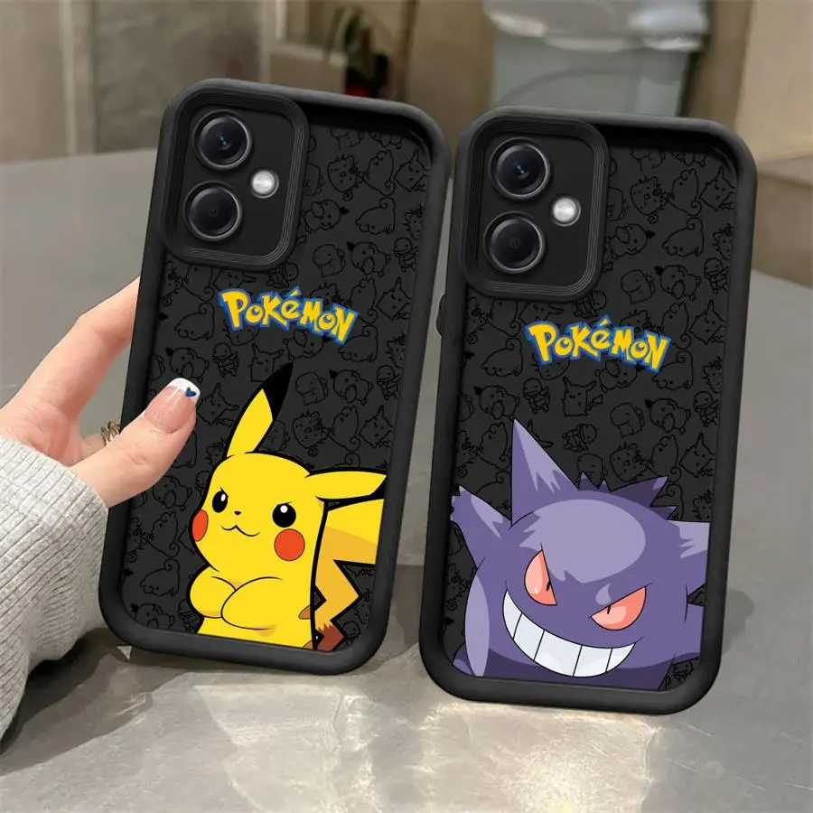 Cartoon Poke_mon Cute Phone Case for Redmi Note 10 12 13 4G 5G 10S 10Pro 11 11S 11 12 13 Pro4G 5G 11 12 13ProPlus5G 12S Matte