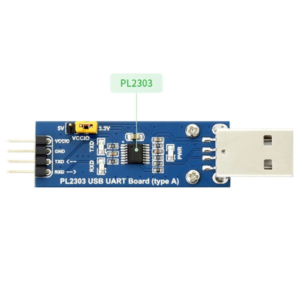 Waveshare PL2303 Módulo de comunicación serie universal USB-UART/TTL Interfaz USB tipo A