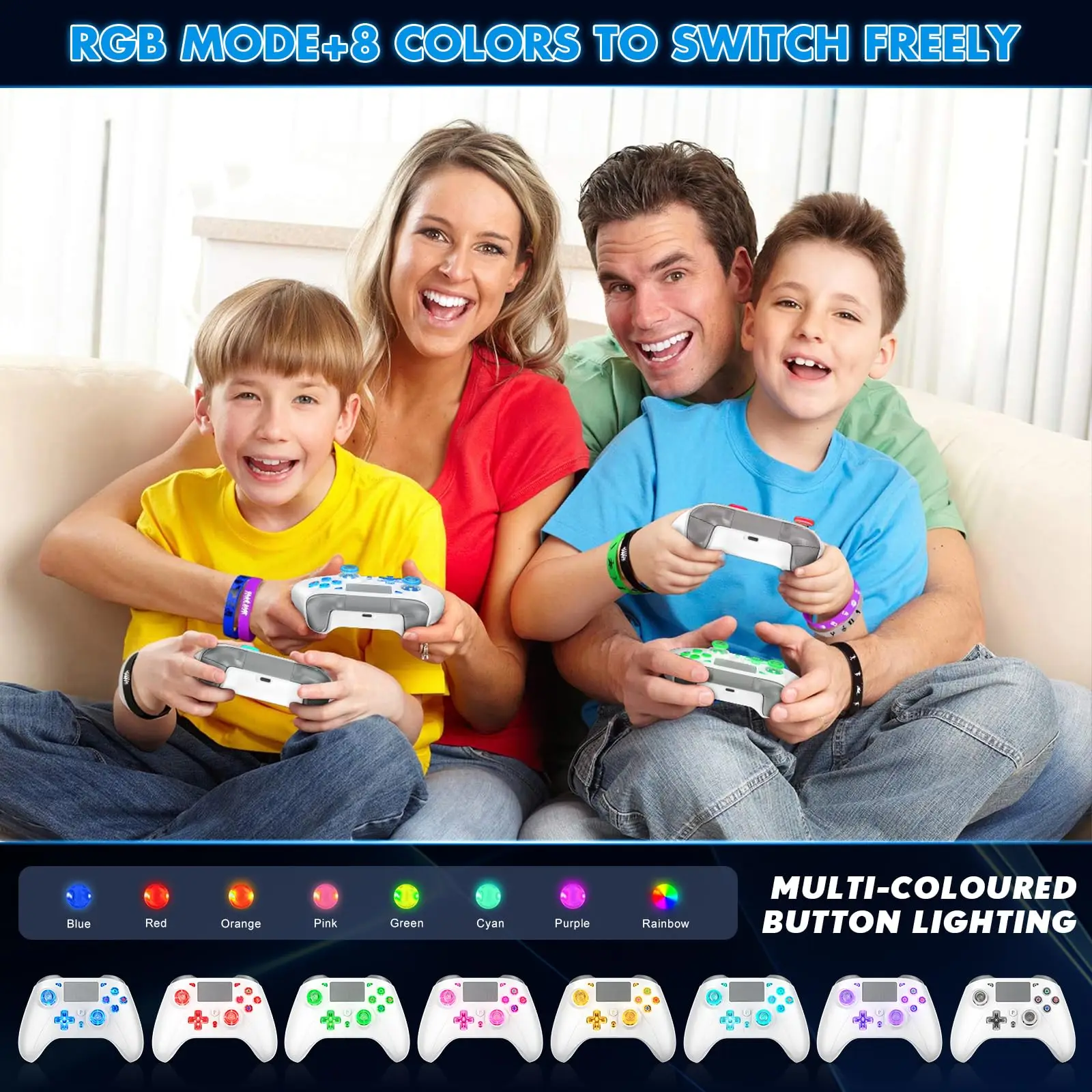 Mando inalámbrico para PS5, controlador de consola PS4, mando a distancia para videojuegos, Turbo Dualsense, función de programa de mando vibratorio