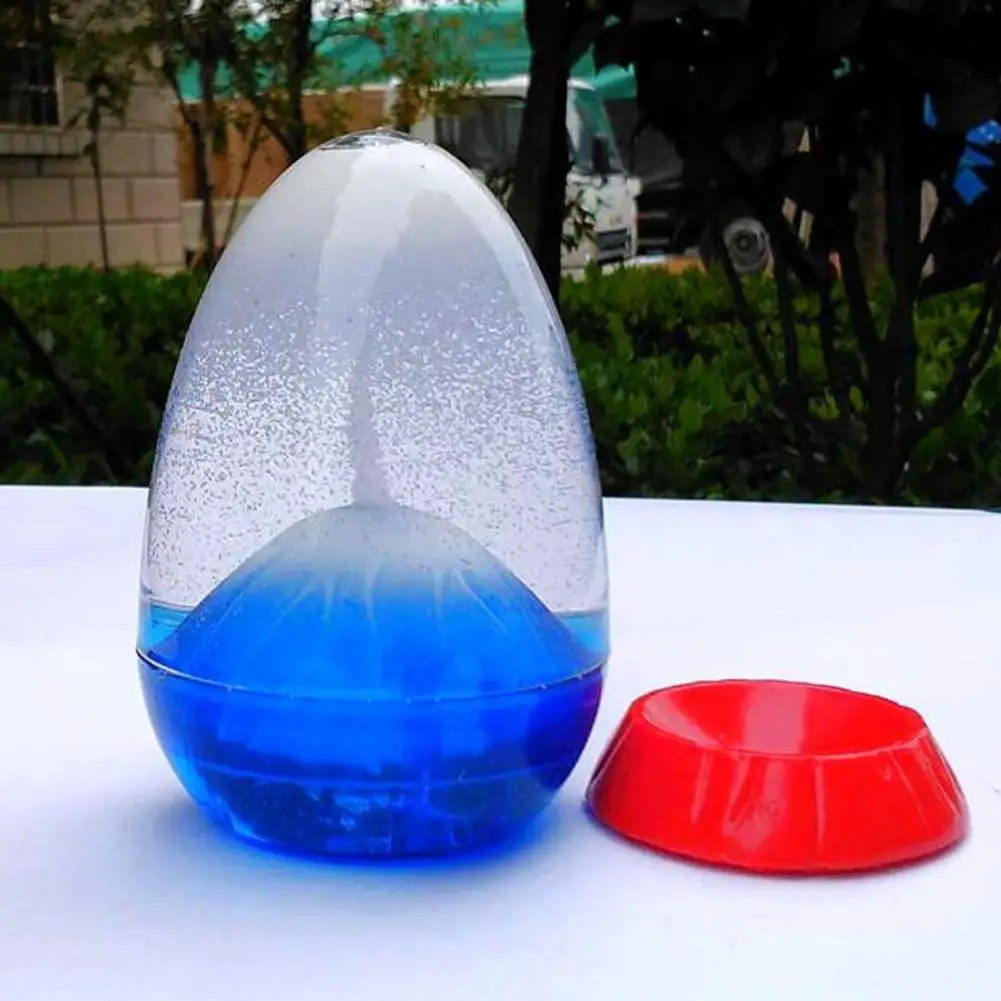 Liquid Hourglass Volcanic Eruption Design Decorative Desktop Quicksand Hourglass Compact Lightweight Sand Timer Kids Toy