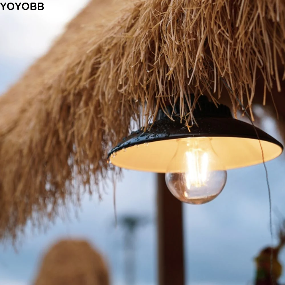 

USB-перезаряжаемый ретро-фонарь для кемпинга с зарядкой Type-C, декоративная светодиодная лампа для палатки, водонепроницаемая, с крючком, походный светильник