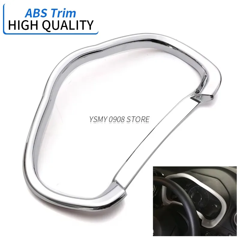 1x Car Inner Decor ABS Chrome Plated Metering Panel Trim Ring Garnish Cover for Nissan Note E12 High Quality Styling Accessories