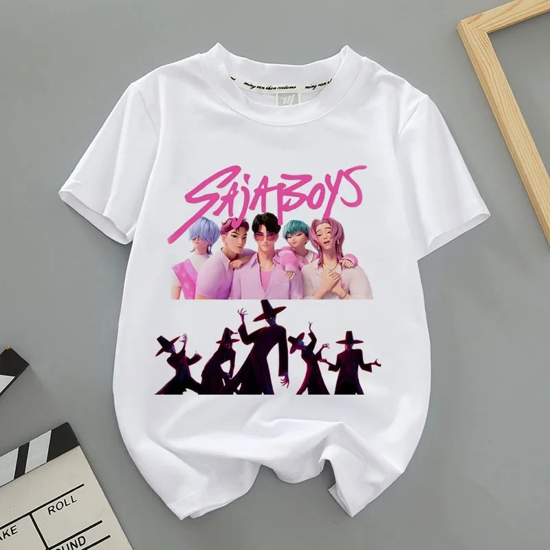 

Witch Hunters Peripheral Printing Modal Short Sleeve T-Shirt Versatile Foreign Style Parent-Child Clothing Boys and Girls Top