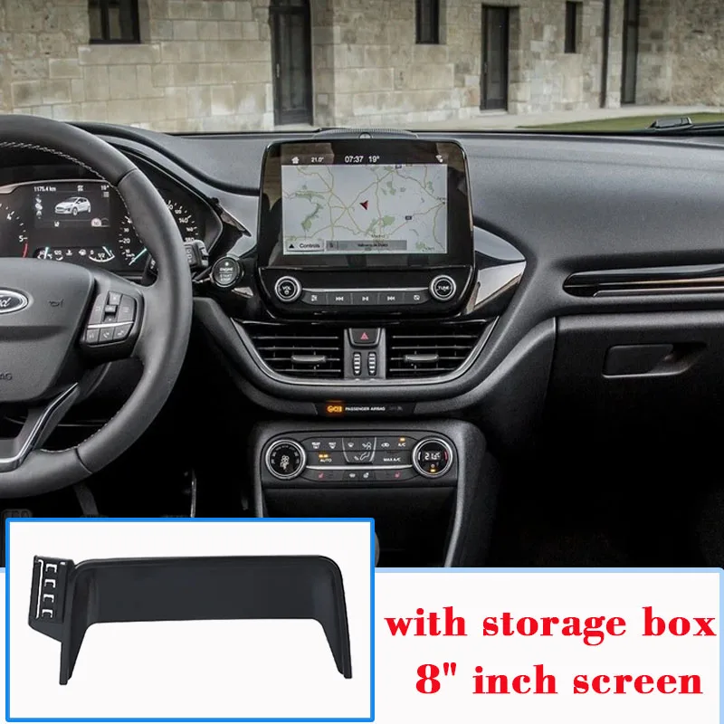 Soporte de teléfono móvil para coche, accesorio de gravedad para Ford Fiesta Mk7 Mk8 2017 ~ 2022, con pantalla GPS