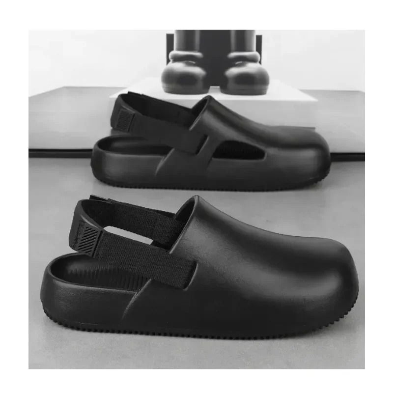 2025 Heren zomer nieuwe mode casual dikke bodem rijschoenen outdoor draagbare pantoffels gemakkelijk te dragen comfortabel EVA-materiaal