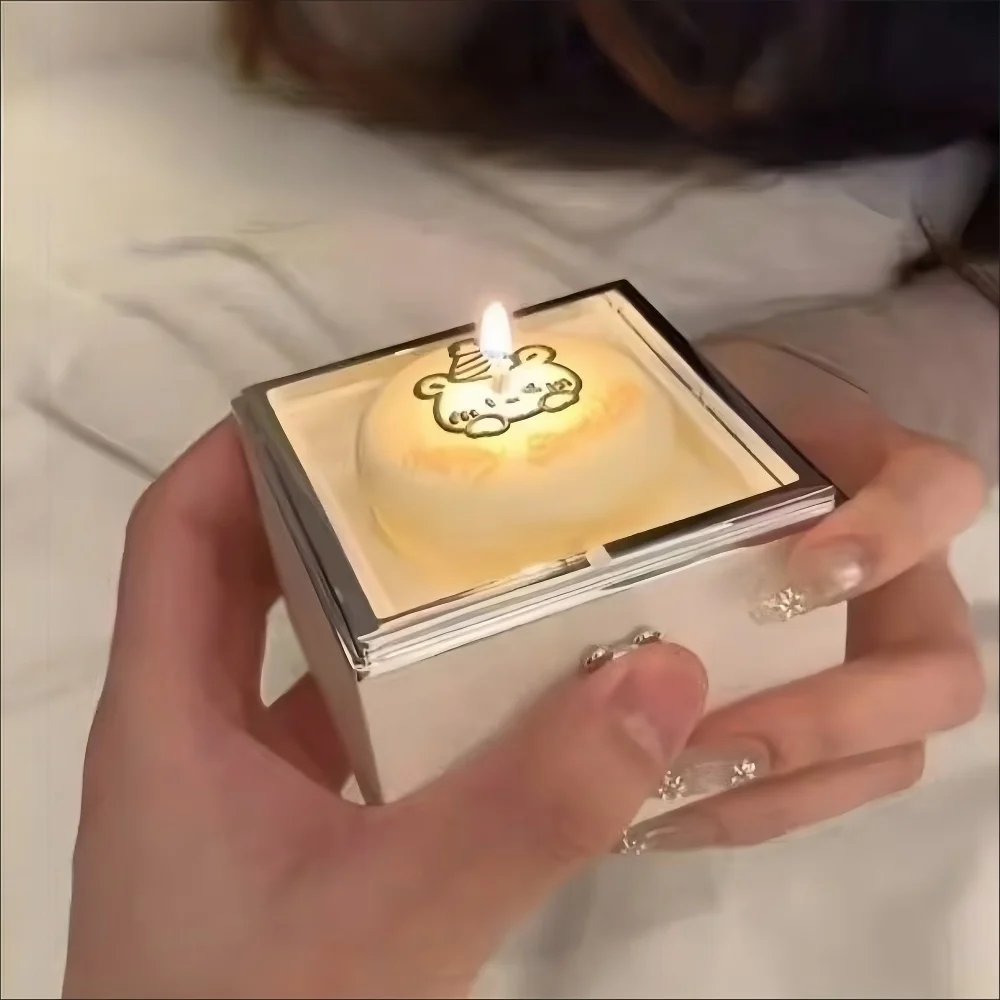 

Auto-Rotating Cake Ring Necklace Jewelry Box | 360° Proposal Jewelry Display | Surprise Gift for Valentine Birthday Christmas