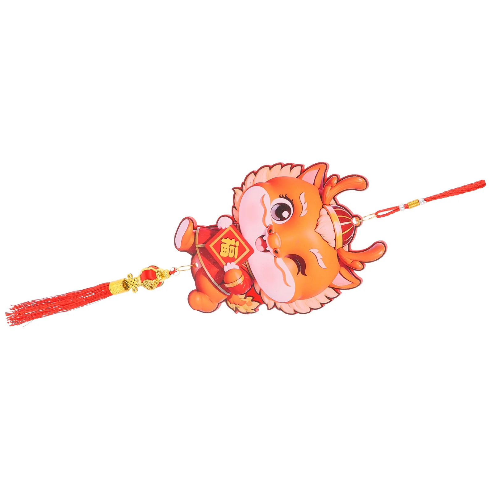 2024 Year of Dragon Chinese New Year Decoration Pendant Red Lucky Charm Hanging Ornament for Home Wall Door Car Bonsai Festival