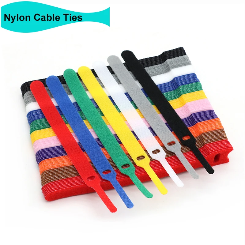 

Releasable Nylon Cable Tie 150 200 250 300mm Reusable Plastic Ties Straps Wrap Zip Bundle Bandage Fastener Cable Organizer