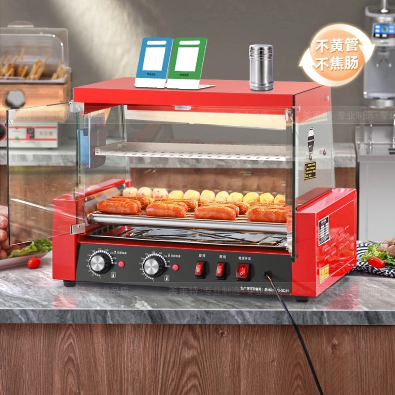 自動業務用ホットドッグマシン 食品グレード304ステンレス鋼 - Hot Dog Roller Grill のレビューと価格