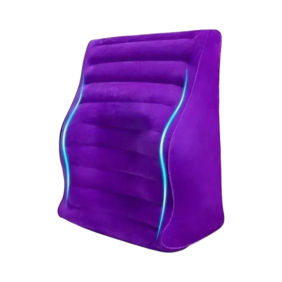 Couple Comfort Toys,purple Bedroom Pillows Sex Toys,sex Furniture,inflatable,velvet Curved Sex Cushions,sexual Position Pillows