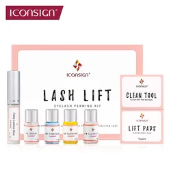 ICONSIGN-Kit de levantamiento de pestañas, queratina, permanente, levantamiento de pestañas duradero, rizado, 6 a 8 semanas, maquillaje de pestañas, salón de belleza