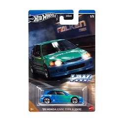 HOT WHEELS 1:64 honda 99  R EK9 BLUE Collection die cast alloy car model decoration gift