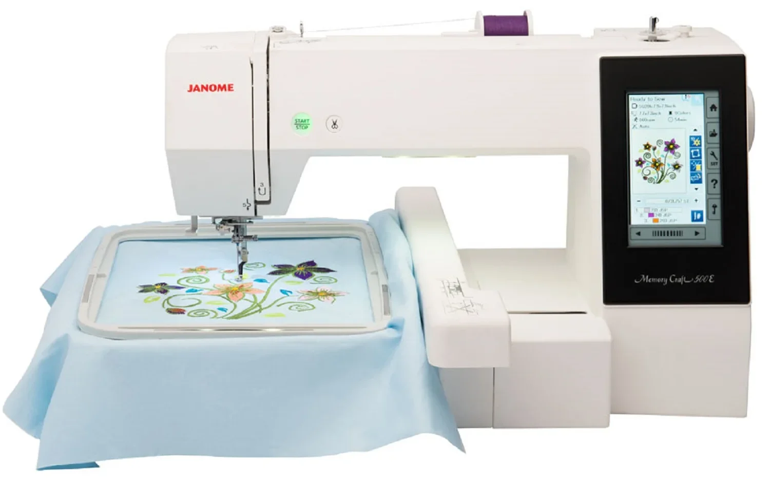 Descuento de verano del 50% VENTAS CALIENTES PARA Janome Memory Craft 500E Máquina de bordar para máquinas de bordar industriales para sal