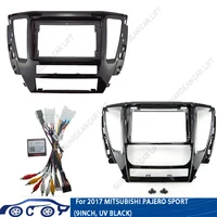 Fascias de Radio de coche de 9 pulgadas y 10,1 pulgadas para MITSUBISHI Pajero Sport 3 2016-2018 marco de tablero 2 Din Panel DVD Gps Mp5 cubierta de reproductor Android