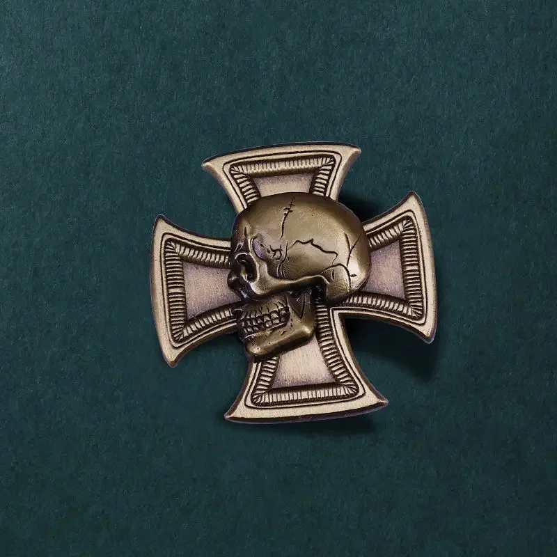 Germany World War Rare Iron Cross Skull Insignia Collection Stuff Decoration Crafts Suit Pins for Men and Women