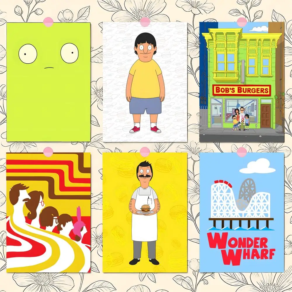 Anime Bobs Burgers Poster Premium PP Wall Decal - Peel & Stick, HD Print, Waterproof Home Decor